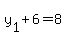 +y%5B1%5D+%2B+6+=+8+