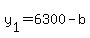 +y%5B1%5D+=+6300+-+b+