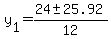 +y%5B1%5D+++=+%2824+%2B-+25.92%29%2F12+