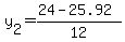 +y%5B2%5D++=+%2824+-+25.92%29%2F12+