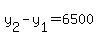 +y%5B2%5D+-+y%5B1%5D+=+6500+