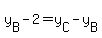 +y%5BB%5D+-+2+=+y%5BC%5D+-+y%5BB%5D+