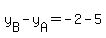 +y%5BB%5D+-+y%5BA%5D+=+-2+-+5+