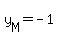 +y%5BM%5D+=+-1+
