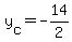 +y%5Bc%5D+=+-14%2F2+