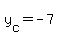 +y%5Bc%5D+=+-7+