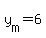 +y%5Bm%5D+=+6+