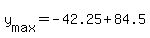 +y%5Bmax%5D+=+-42.25+%2B+84.5+