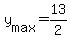 +y%5Bmax%5D+=+13%2F2+