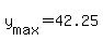 +y%5Bmax%5D+=+42.25+