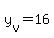 +y%5Bv%5D+=+16+