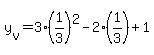 +y%5Bv%5D+=+3%2A%281%2F3%29%5E2+-+2%2A%281%2F3%29+%2B+1+