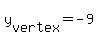 +y%5Bvertex%5D+=+-9+