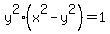 +y%5E2%28x%5E2+-+y%5E2%29+=+1+