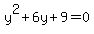 +y%5E2%2B6y%2B9=0