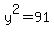 +y%5E2+=+91