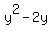 +y%5E2-2y+