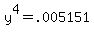 +y%5E4+=+.005151+