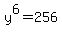+y%5E6+=+256+