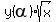 +y+%28alpha%29++sqrt%28x%29