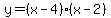 +y+=+%28+x+-+4+%29%2A%28+x+-+2+%29+