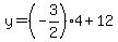 \"+y+=+%28-3%2F2%29%2A4+%2B+12+\"
