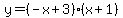 \"+y+=+%28-x%2B3%29%28x%2B1%29+\"