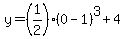 +y+=+%281%2F2%29%2A%28+0-1+%29%5E3+%2B+4+