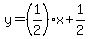 +y+=+%281%2F2%29%2Ax+%2B+1%2F2+