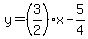 +y+=+%283%2F2%29%2Ax+-+5%2F4+