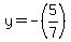 +y+=+-%285%2F7%29+