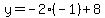 +y+=+-2%2A%28-1%29+%2B+8+