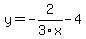 +y+=+-2%2F3x+-+4+