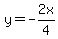 +y+=+-2x%2F4