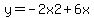 +y+=+-2x2+%2B+6x+%96+1+
