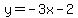\"+y+=+-3x+-+2+\"