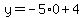 +y+=+-5%2A0+%2B+4+