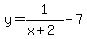 +y+=+1%2F%28x%2B2%29+-7+