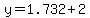 +y+=+1.732+%2B+2+