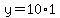+y+=+10%2A1+