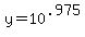 +y+=+10%5E.975+