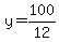 +y+=+100%2F12+