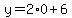 +y+=+2%2A0+%2B+6+