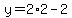 +y+=+2%2A2+-+2+