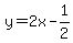 +y+=+2x+-+1%2F2+