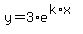 +y+=+3%2Ae%5E%28k%2Ax%29+