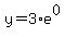 +y+=+3%2Ae%5E0+