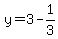 +y+=+3+-+1%2F3+