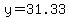 +y+=+31.33+