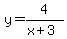 +y+=+4%2F%28x%2B3%29+